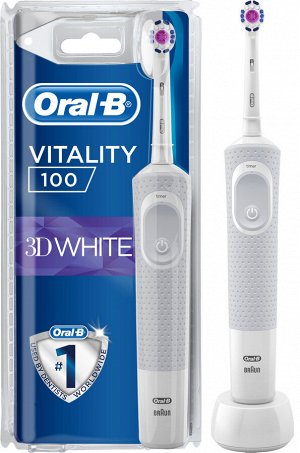 ORAL_B Электрическая зубная щетка Vitality D100.413.1 PRO 3D White тип 3710 White