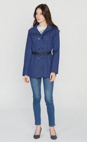 Куртка F012-1210 blue женская стеганая демисезонная