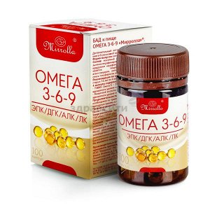 Омега 3-6-9 Мирролла капс. 370 мг №100 БАД РОССИЯ