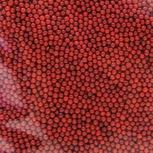 Кондитерская посыпка "Шарики", перламутрово-красные, D=1мм, 1 кг