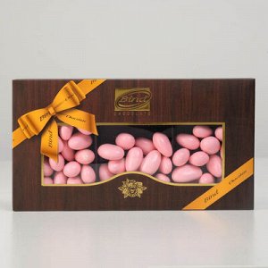 Шоколадное драже "Миндаль в шоколаде розовый" 200 г