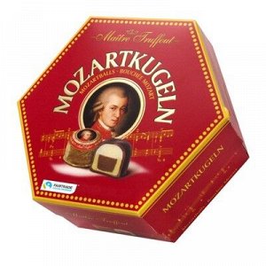 Марципановые конфеты Mozartkugeln Ma?tre Truffout с двойным слоем шоколада, 300 г