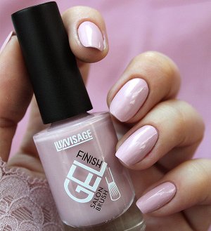 Luxvisage Лак для ногтей GEL FINISH стойкий глянцевый тон 1 Светлый розовый нюд 9г