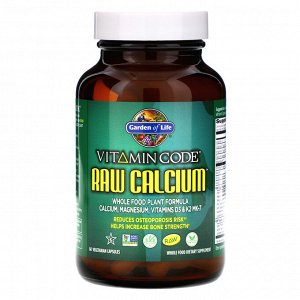 Garden of Life, Vitamin Code, RAW Calcium, 60 вегетарианских капсул
