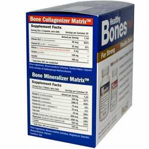 BioSil by Natural Factors, Healthy Bones Plus, Two-Part Program