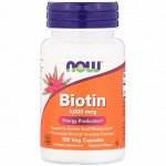 Now Foods, Biotin, 1,000 mcg, 100 Veg Capsules