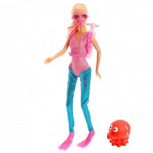 Кукла модель «Аквалангистка», с аксессуарами, МИКС, в пакете
