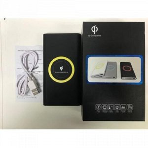 Power Bank  10000 mah с беспроводной зарядкой