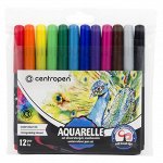 Набор акварельных маркеров Centropen &quot;Aquarelle 8683&quot; 12цв., кистевые, 1-9мм, европодвес