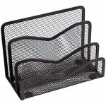 Подставка для бумаг и писем Berlingo &quot;Steel&amp;Style&quot;, металл, 3 секции, черная