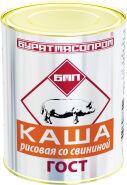 Бурятмяспром каша 340г ГОСТ (1/30) рисовая со свининой