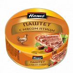 Паштет Hame 250г. с мясом птицы (1/8) ж/б, шт