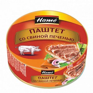 Паштет Hame  250г. со свиной печенью (1/8) ж/б, шт
