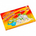 Пластилин Гамма &quot;Мультики&quot;, 18 цветов, 360г, со стеком, картон