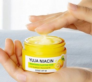 SOME BY MI Yuja Niacin 30 Days Miracle Brightening Sleeping Mask Ночная маска с экстрактом юдзу для сияния кожи 60гр