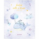 Дневник 1-4 кл. 48л. &quot;Рисунки. Started with a dreams&quot;, ВД-лак