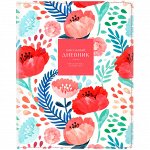 Дневник 1-11 кл. 48л. (лайт) &quot;Flower mood. Poppy&quot;, иск.кожа, печать, тон. блок, ляссе