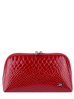 Косметичка ПРЕТТИ RED кожа питон малиновый
