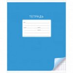 Тетрадь 12л., клетка ArtSpace &quot;Однотонная. С уголком-Голубая&quot;
