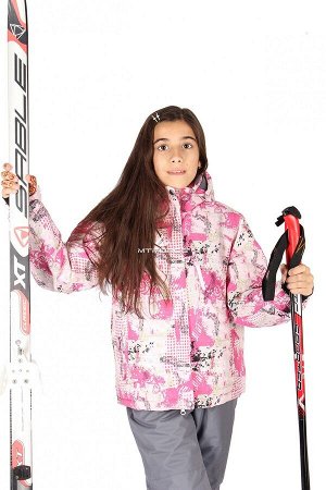 Подростковый для девочки зимний костюм горнолыжный бежевого цвета 548B