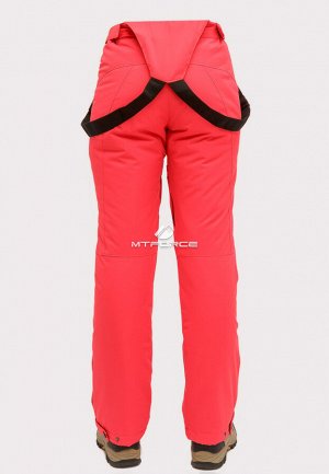 Женские зимние горнолыжные брюки малинового цвета 905M