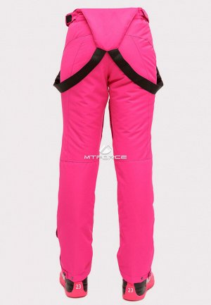 Женские зимние горнолыжные брюки большого размера розового цвета 1878R