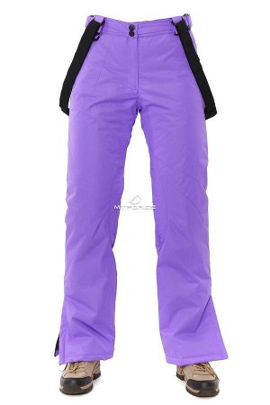 Женские зимние горнолыжные брюки фиолетового цвета 818F