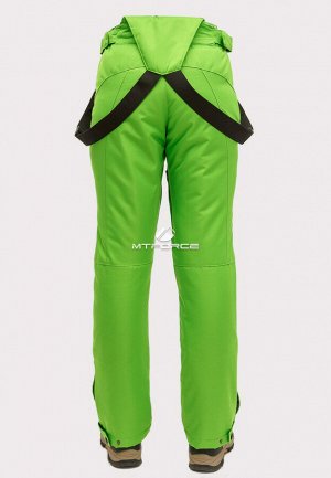 Женские зимние горнолыжные брюки салатового цвета 905Sl