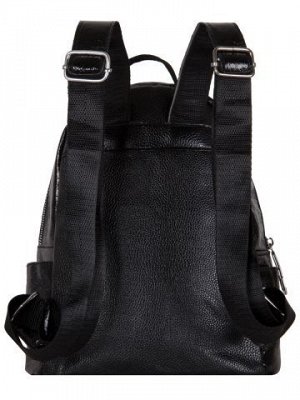 Женский рюкзак 63-8-1 иск.кожа черный