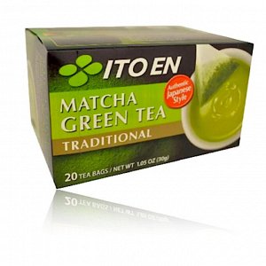 ITOEN Чай, MATCHA GREEN TEA , зеленый чай традиционный 20 пак, 30 гр.1*8 шт. Арт-11701