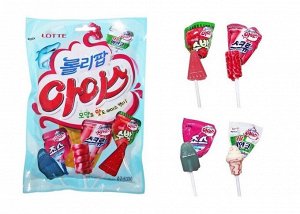 LOTTE Lollipop ice (candy 12) леденцы на палочке, мороженое 12 шт 132 гр, 1*14 шт. Арт-36777