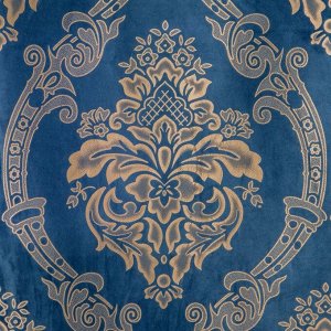Штора портьерная  «Версаль» 160?270 см, цвет синий, 100% п/э