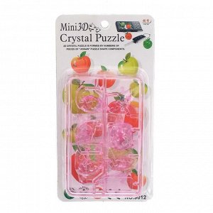 Мини-пазл 3D кристаллический «Фрукты», цвета МИКС