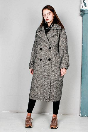 Пальто Демисезонное пальто выполнено из плотного текстиля с добавлением шерсти,без утеплителя.Модель прямого кроя. Детали: съемный капюшон на кнопках, отложной воротник с лацканами, застежка на пугови