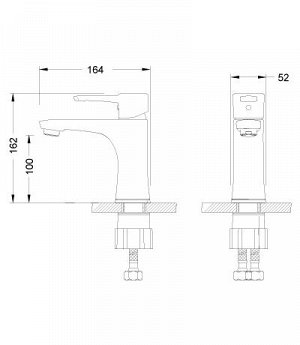 LEMARK LM0506C &quot;Эвитта&quot; Смеситель для умывальника монолитный, хром