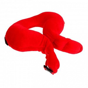 Подушка «Путешественница» для детей, ортопедическая транспортная для шеи, цвет красный