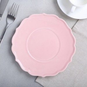 Тарелка классический стиль "Розовая", 20 см