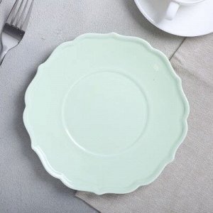 Тарелка классический стиль "Зелёная", 20 см