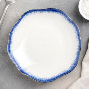 Тарелка пирожковая "Медуза" 17,5х2,5 см, цвет синий