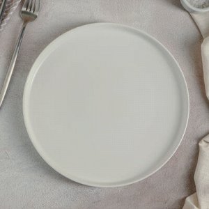 Тарелка обеденная "Селена" 25x2,5 см, цвет белый