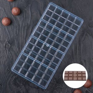 Форма для шоколада 60 ячеек "Плитка" 33x16,5x3 см