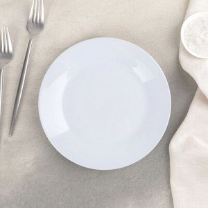 Тарелка под сублимацию 20 см, цвет белый