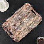 Поднос прямоугольный &quot;Вуд&quot; 37х25,2х3,3 см, цвета МИКС