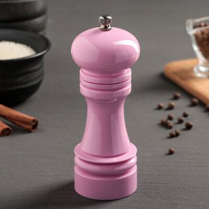 Мельница для соли и перца "Нежность" 16 см, цвет розовый