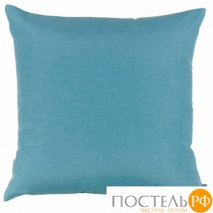 Чехол для декоративной подушки "Волна",  P702-Z145/1, 43х43 см, хлопок, коллекция "Коломбина", цвет голубой