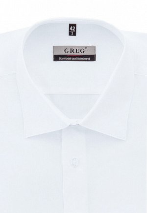 Сорочка мужская короткий рукав GREG 100/301/WHITE