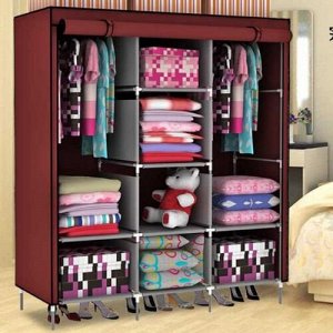 Складной каркасный тканевый шкаф Storage Wardrobe