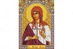 Набор для вышивания бисером 7129 Св. Лидия 19 х 26 см