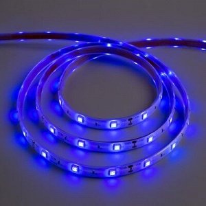 Светодиодная лента 12В, SMD5050, 5 м, IP68, 30 LED, 7.2 Вт/м, 14-16 Лм/1 LED, DC, СИНИЙ