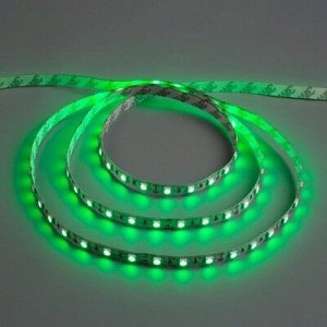 Светодиодная лента 12В, SMD5050, 5 м, IP33, 60 LED, 14.4 Вт/м, 14-16 Лм/1 LED, DC, ЗЕЛЁНЫЙ